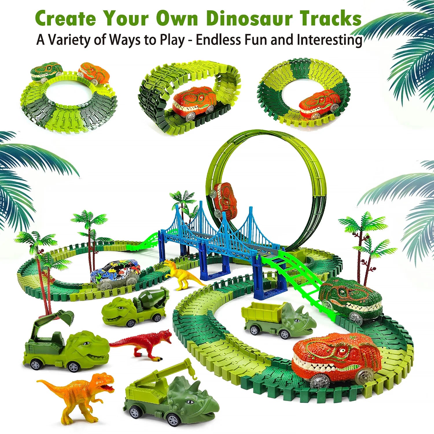 Electric Magic Climbing Dinosaur Track Toy