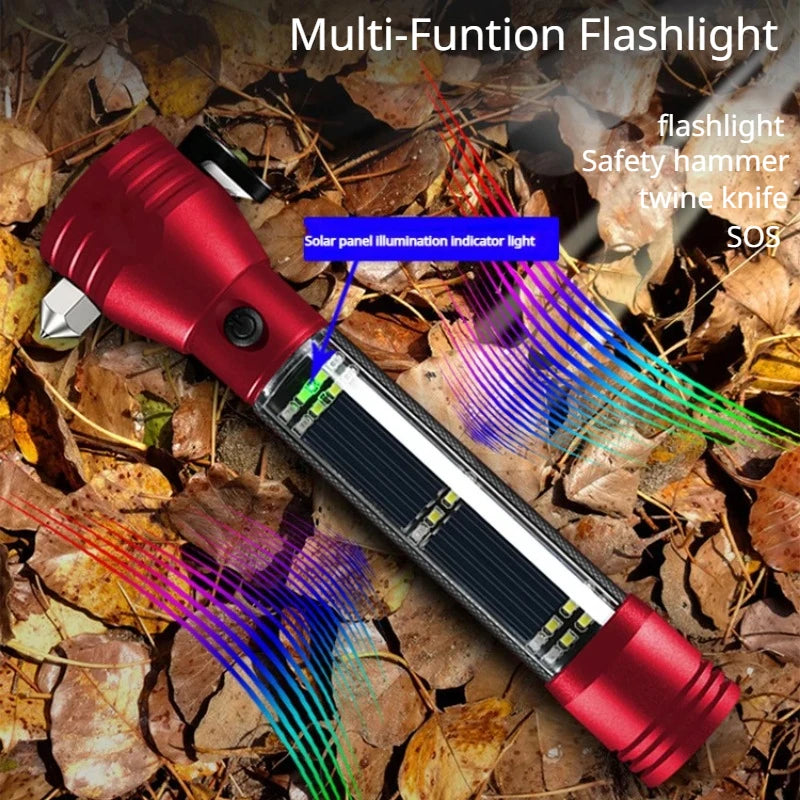 Multifunctional Solar Power Flashlight