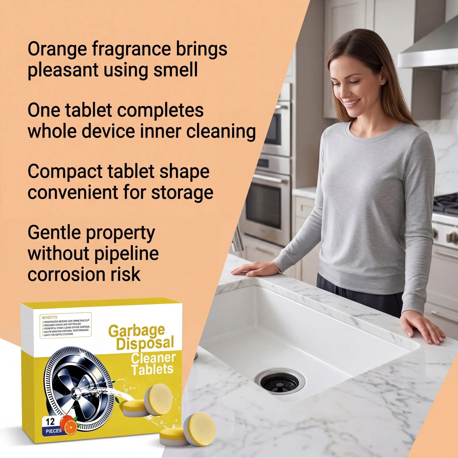 Garbage Disposal Drain Cleaner Tablets