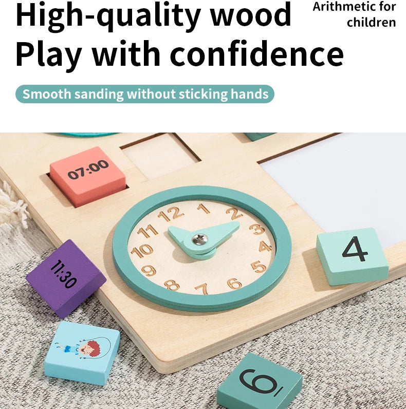 Montessori Time & Math Learning Aid