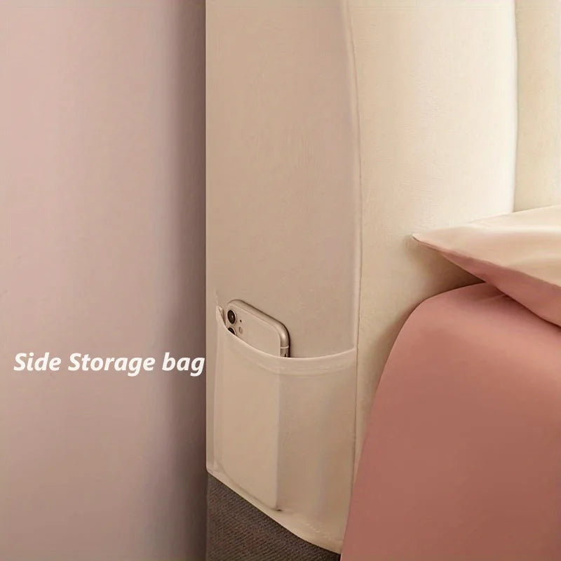 Plush Quilted Bed Headboard Protector