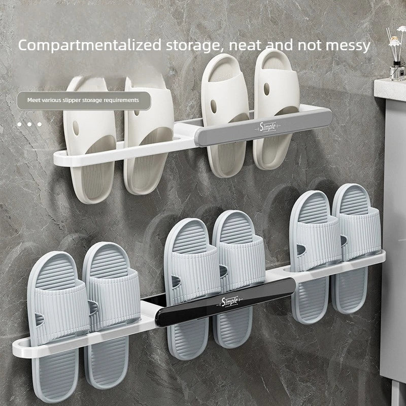 3 in 1 Wall Mounted Slipper Rack