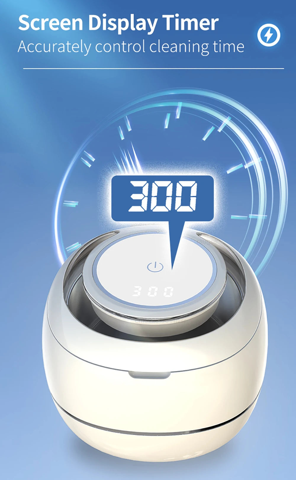 Mini Portable UV Ultrasonic Cleaner