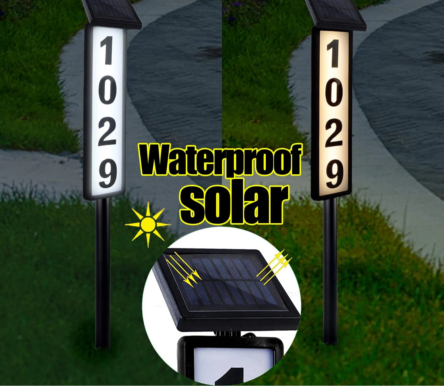 Solar Address Sign Light