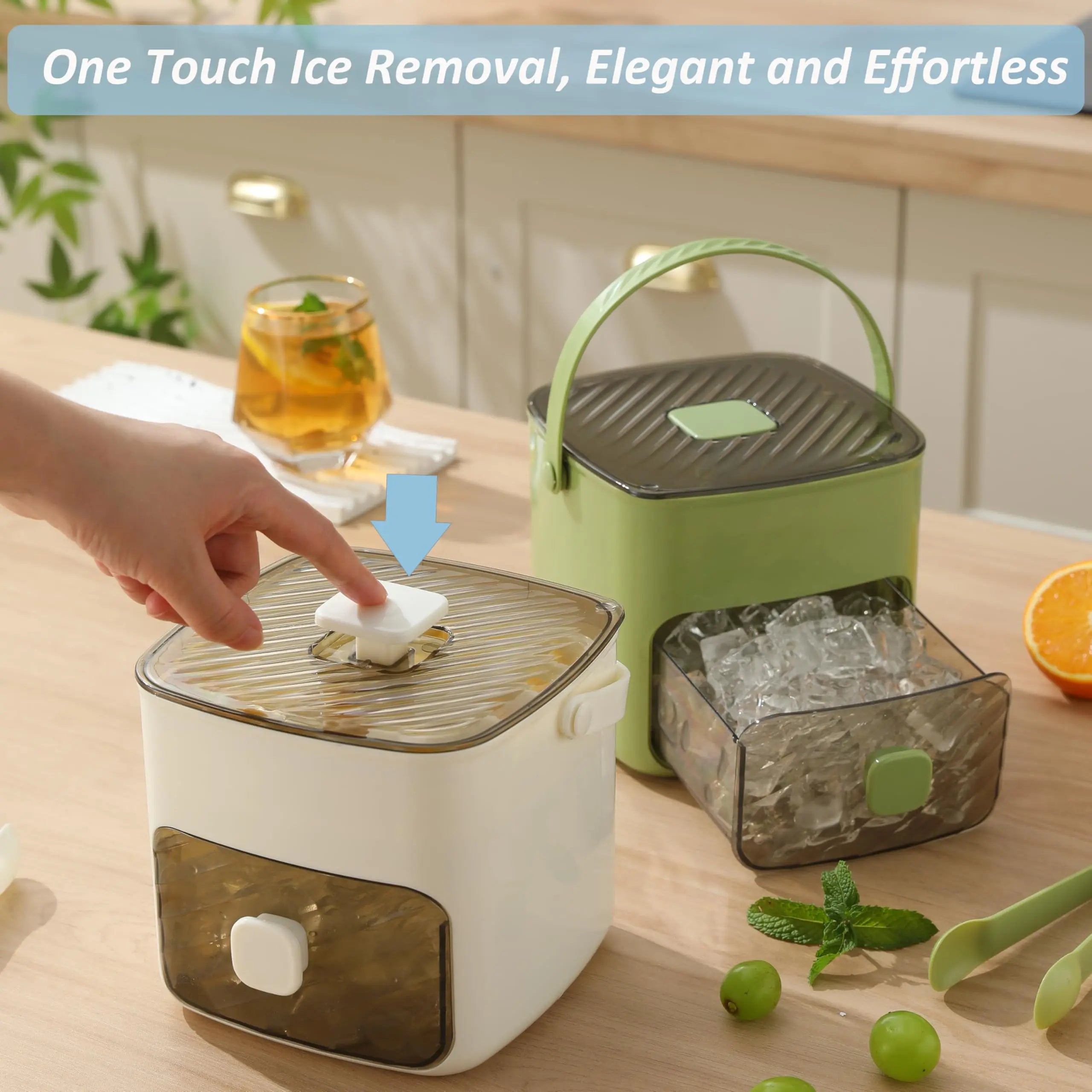 Double Layer Ice Cube Maker With Lid
