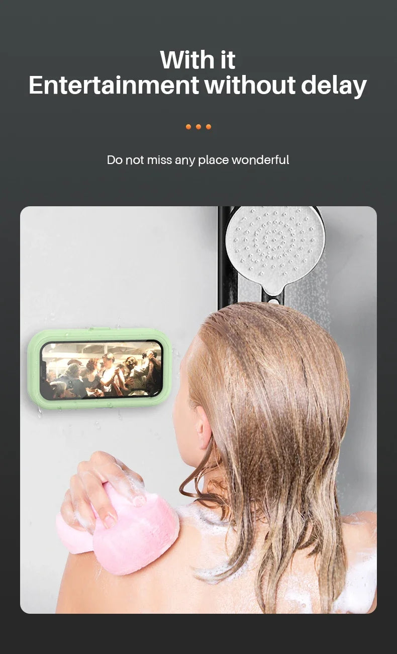 Adjustable Waterproof Wall Mount Phone Holder