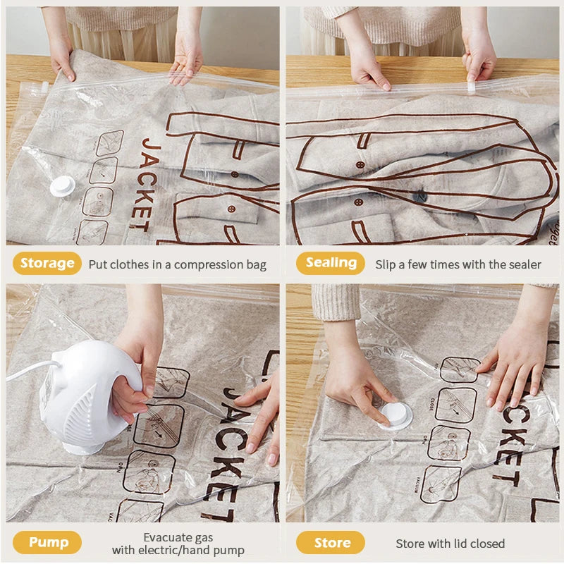 Hanging Space Saver Compression Storage Bag