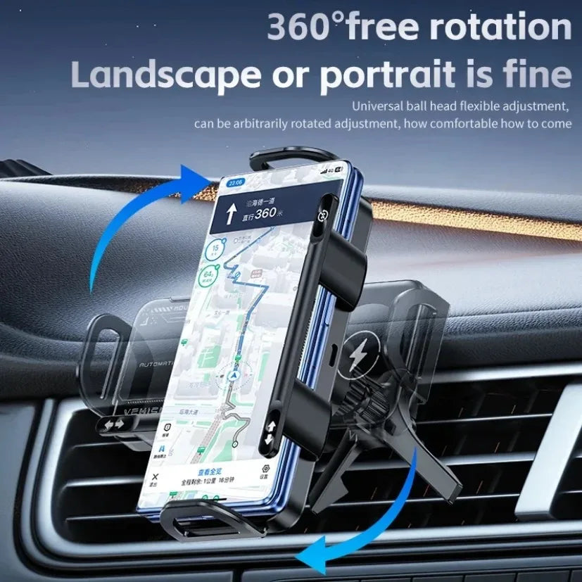 360 Rotation Car Wireless Charger