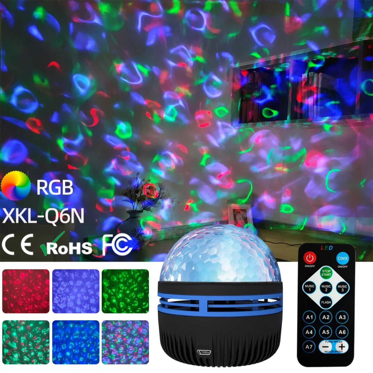 360° Rotating USB Galaxy Projector
