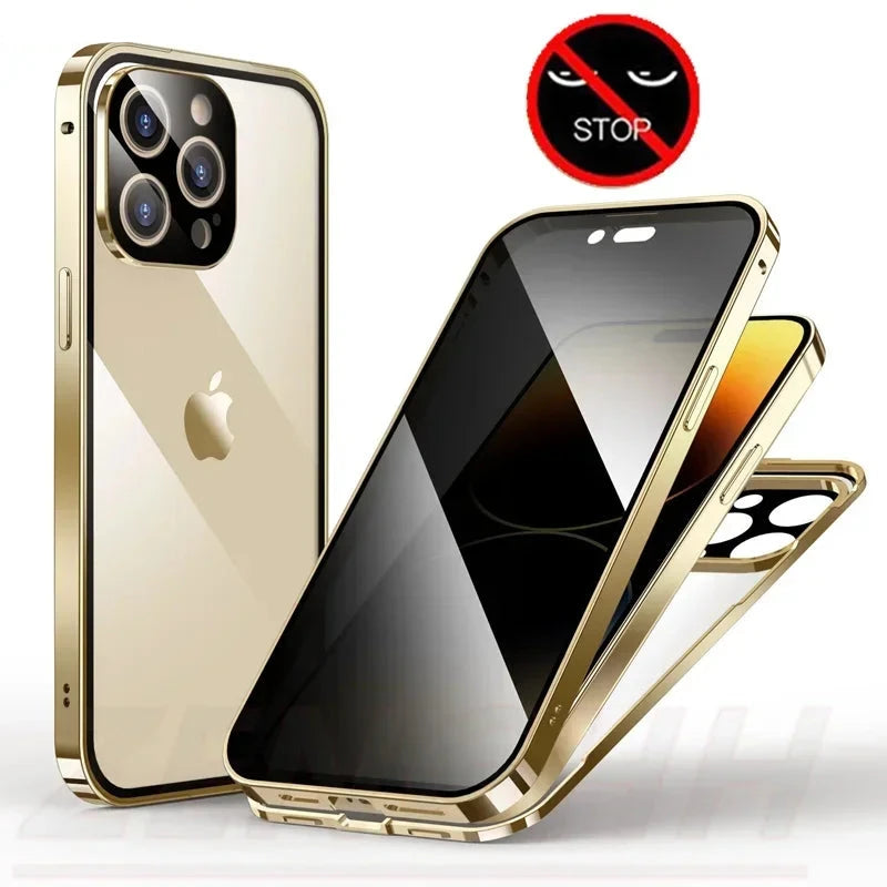 Magnetic Anti-Peep Privacy iPhone Case