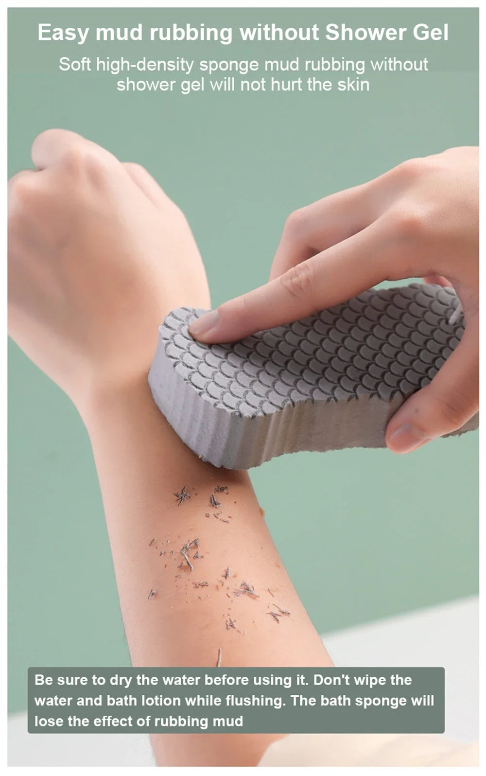 Exfoliating Bath Scrubbing Sponge