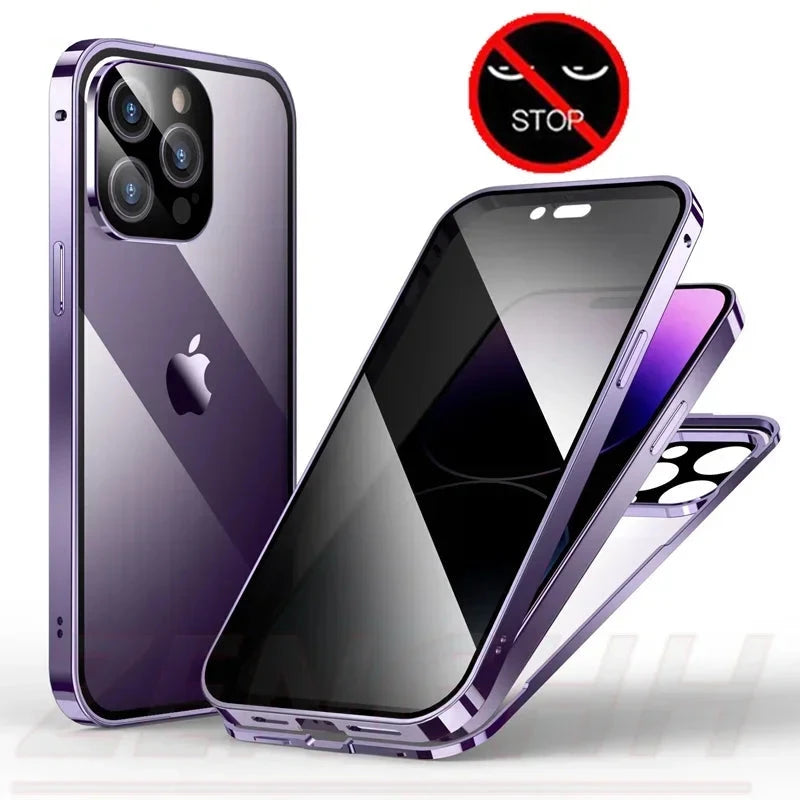 Magnetic Anti-Peep Privacy iPhone Case