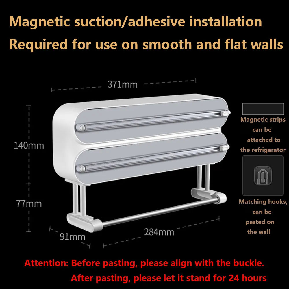 3-in-1 Kitchen Wrap Dispenser