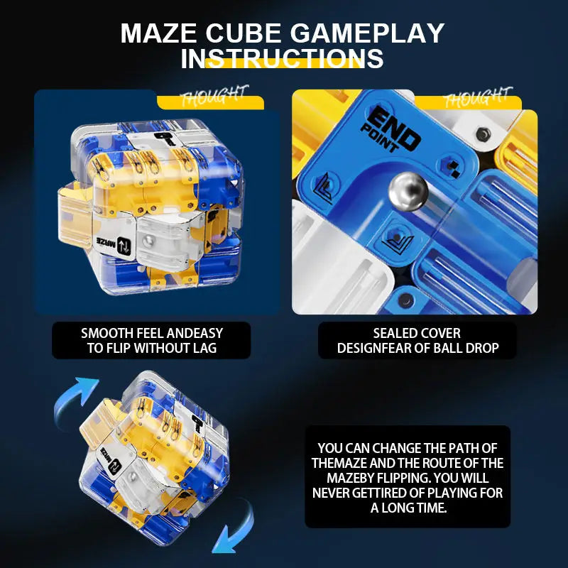3D Maze Cube Puzzle