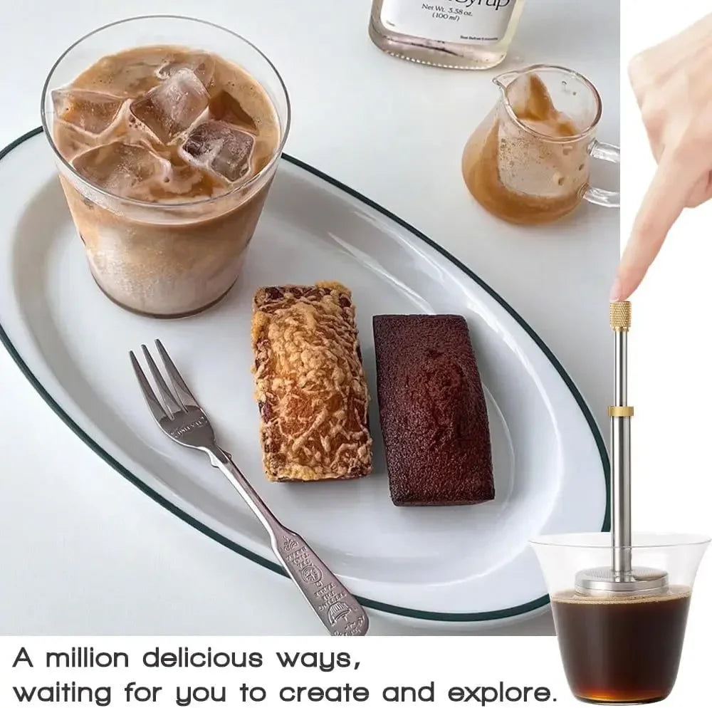 Stainless Steel Reusable Press Tea Infuser