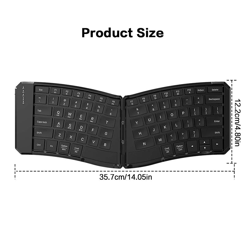 Ergonomic Multifunctional Foldable 3 in 1 Keyboard