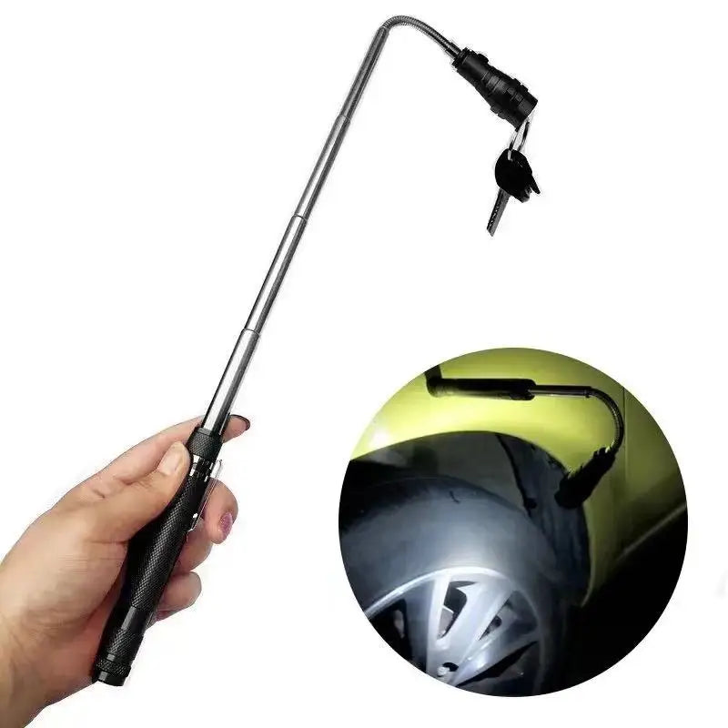 Telescopic Magnetic Pickup Flashlight