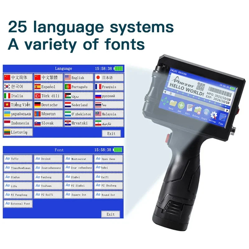 Handheld Inkjet Label Printer