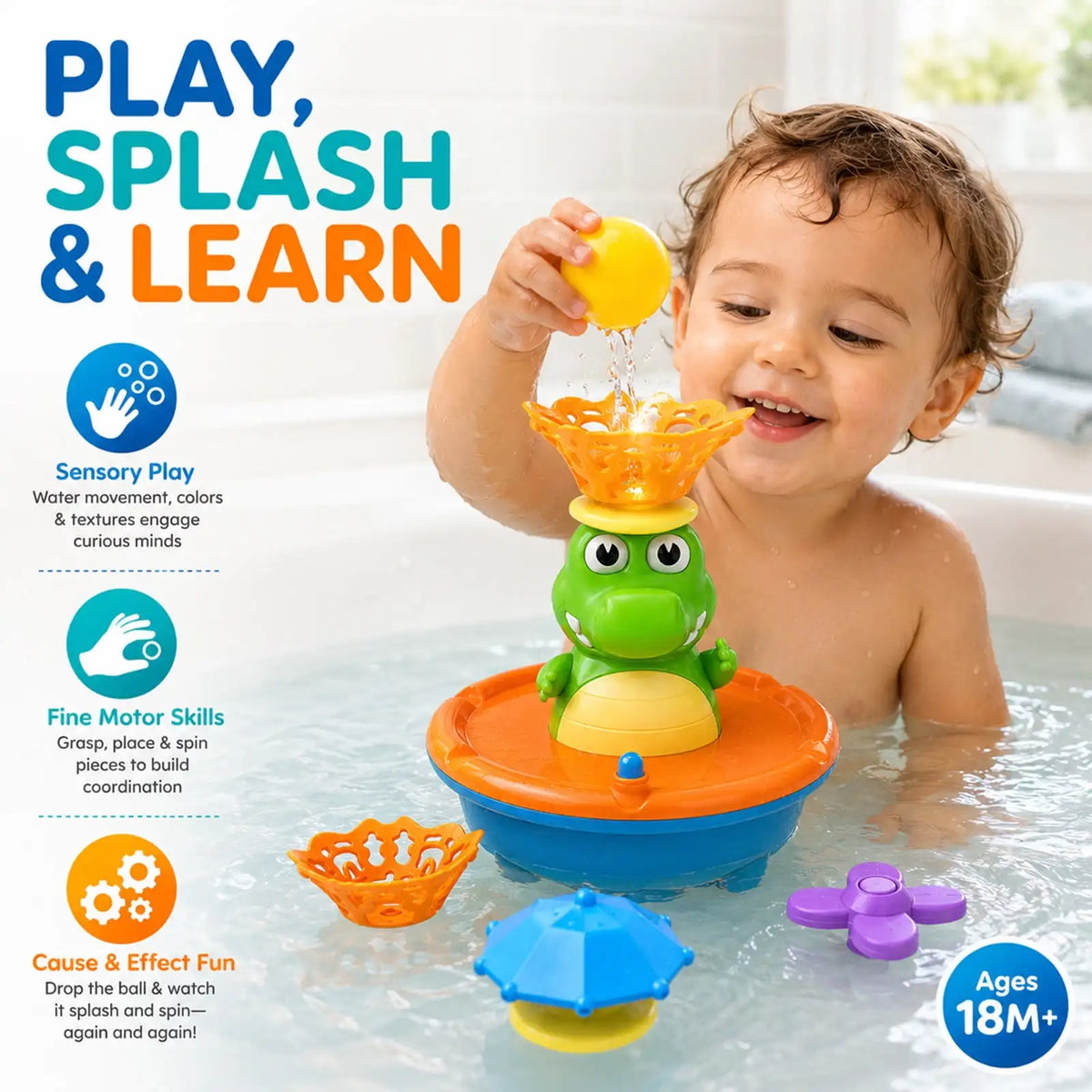 Crocodile Splash Bath Toy