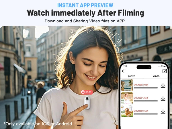 HD WiFi Wearable Action Body Cam