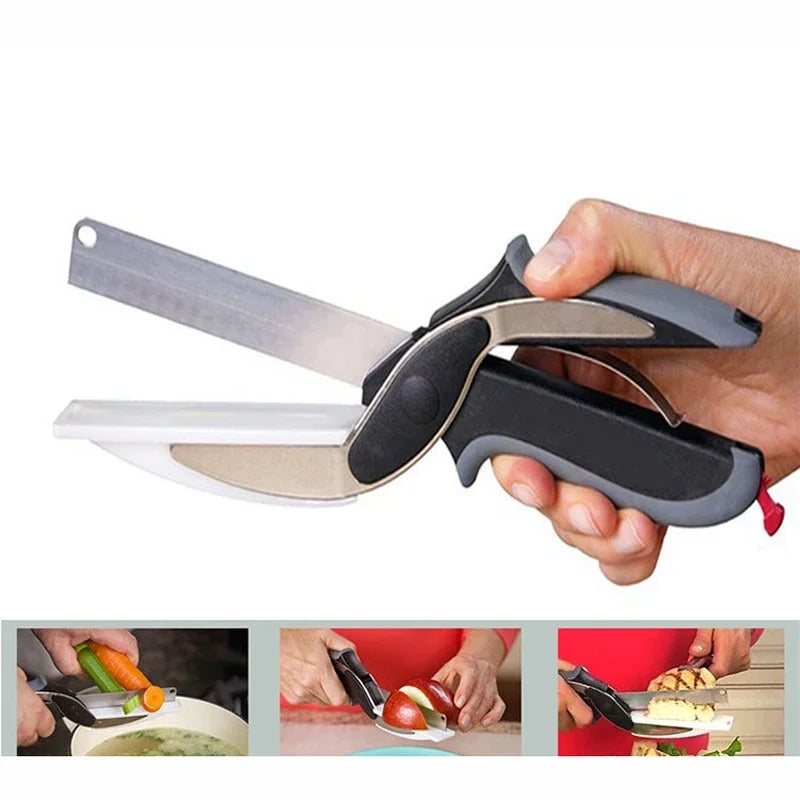 2 in 1 Scissors with Cutting Board