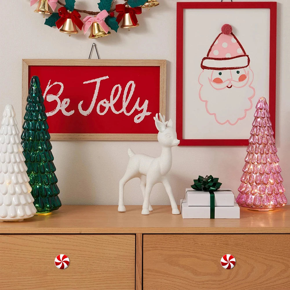 Christmas Candy Cane Knob Covers
