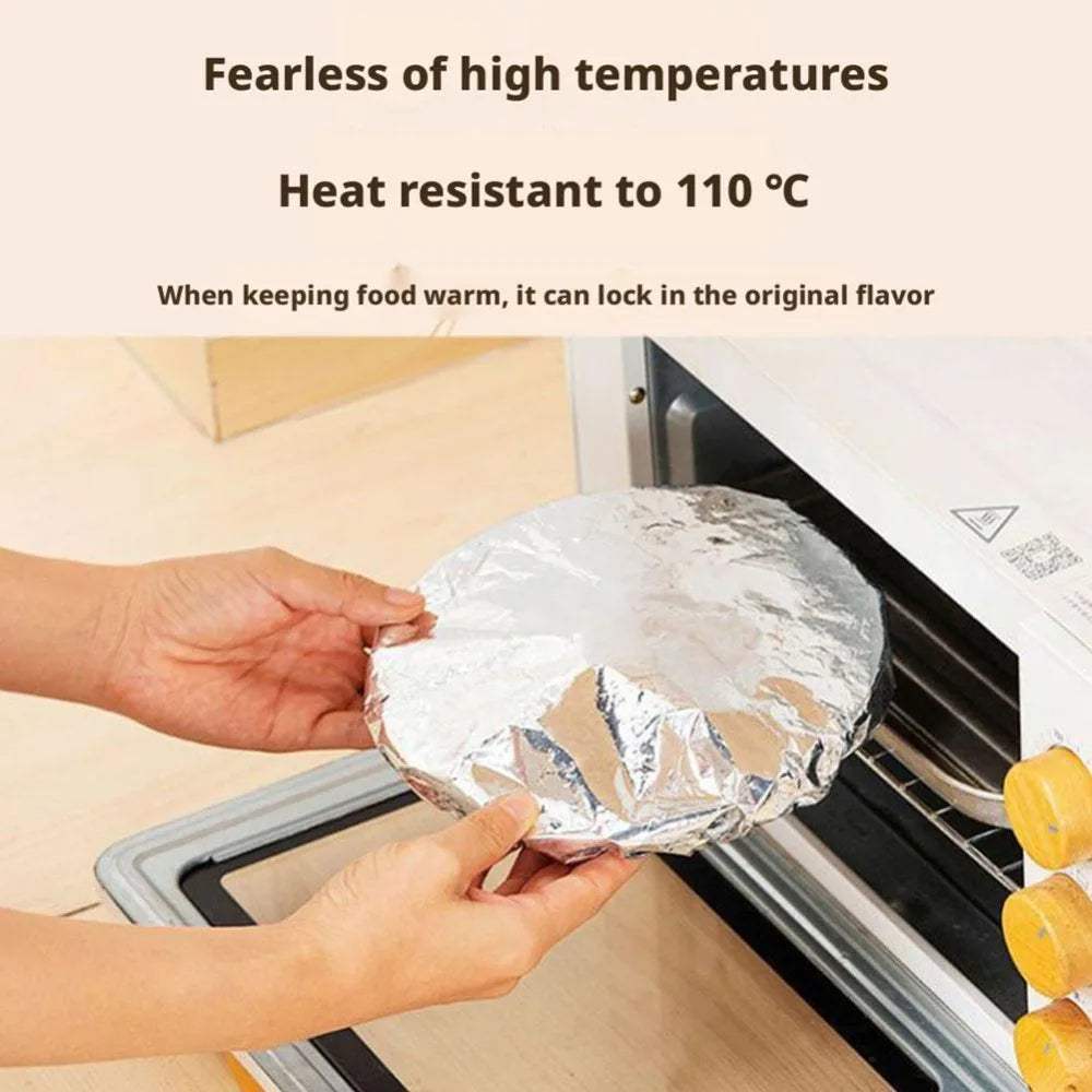 Reusable Elastic Aluminum Foil Food Covers