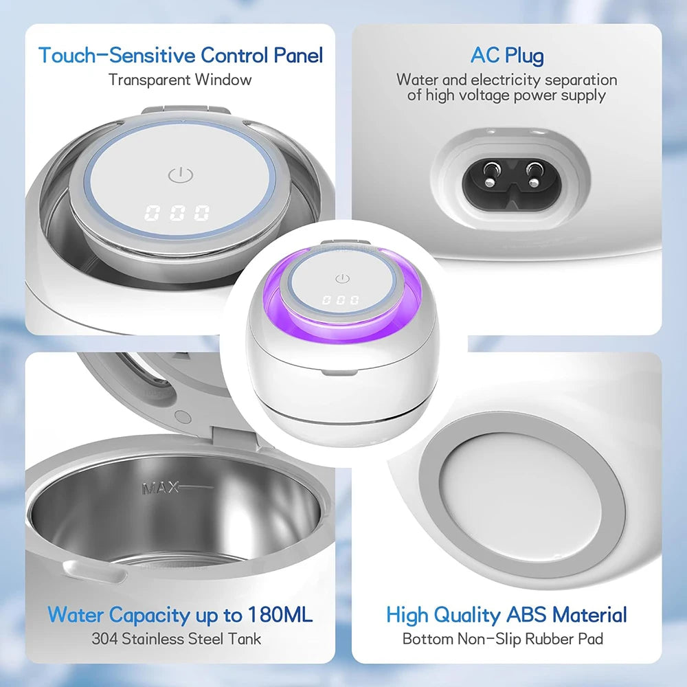Mini Portable UV Ultrasonic Cleaner