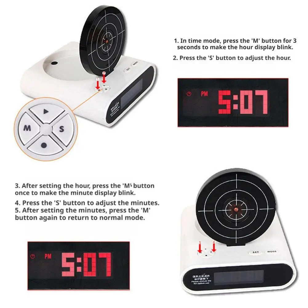 Target Digital LED Alarm Clock