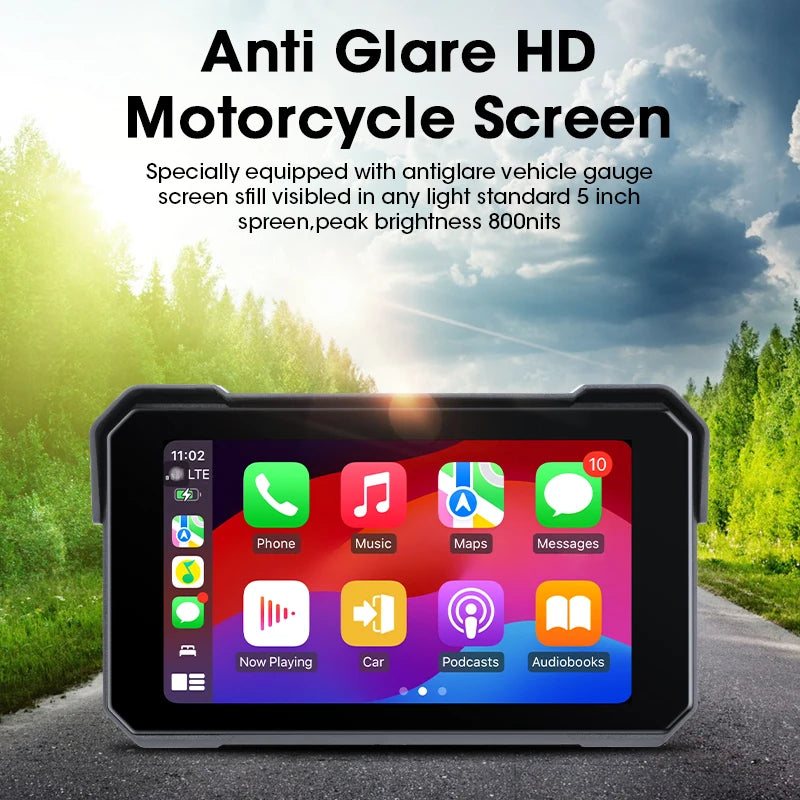 Waterproof Motorcycle Android Wireless Carplay