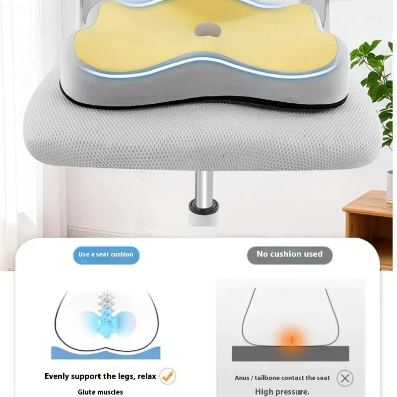 Ergonomic Memory Foam Seat Cushion