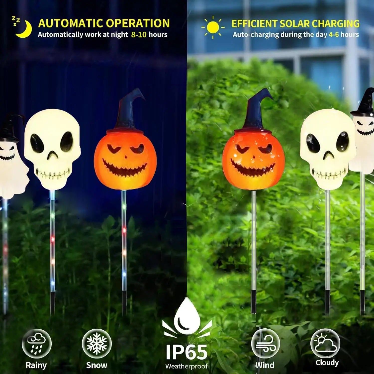 Solar Halloween Pathway Lights