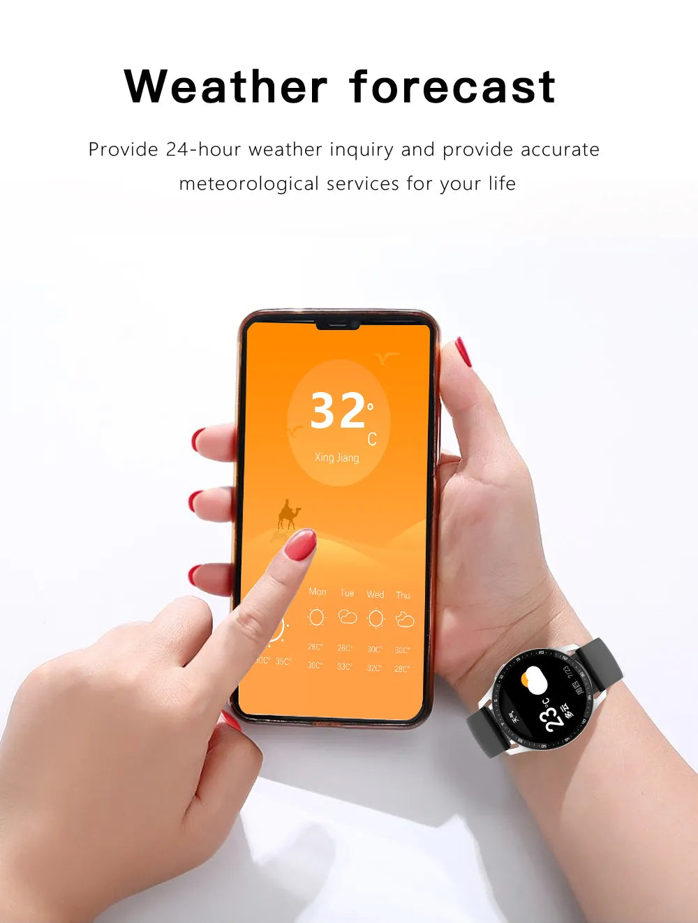 Two In One Smart Watch With Bluetooth Earbuds