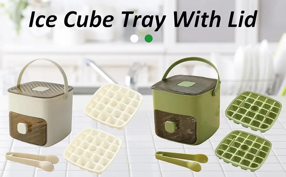 Double Layer Ice Cube Maker With Lid