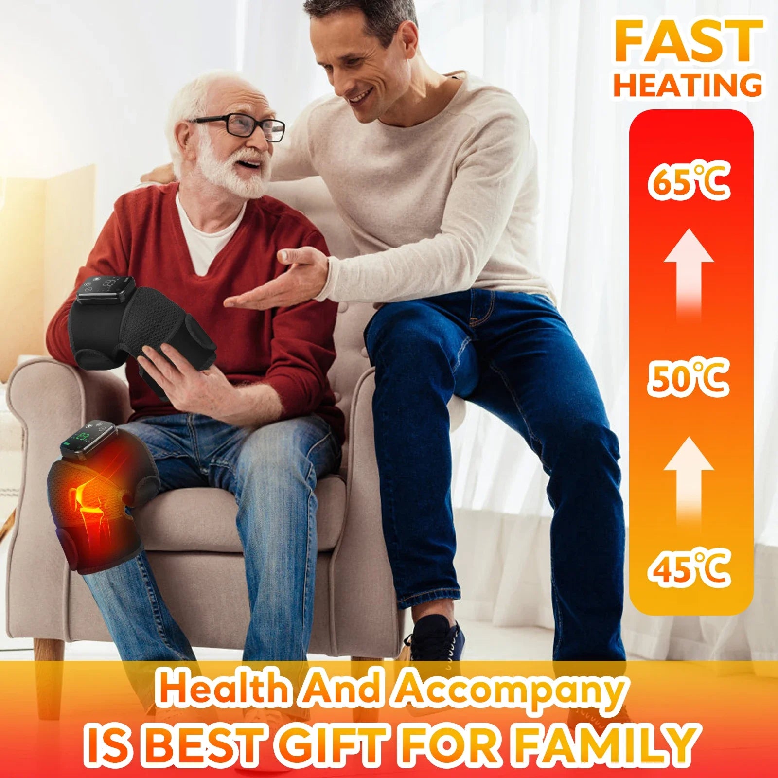 3-in-1 Wireless Heating and Vibration Massager