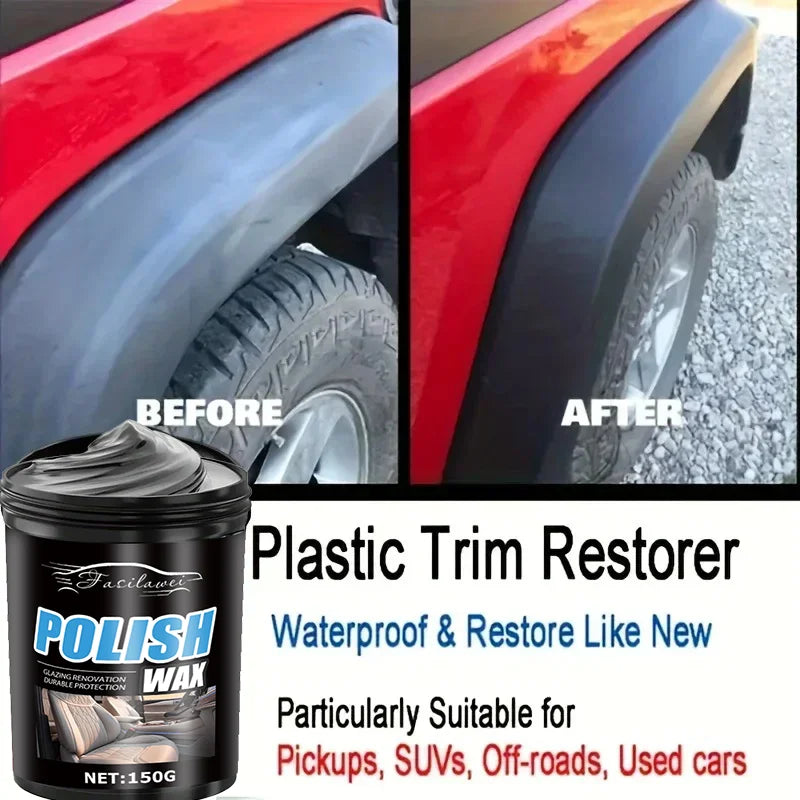 Auto Plastic & Tires Shine Coating Wax