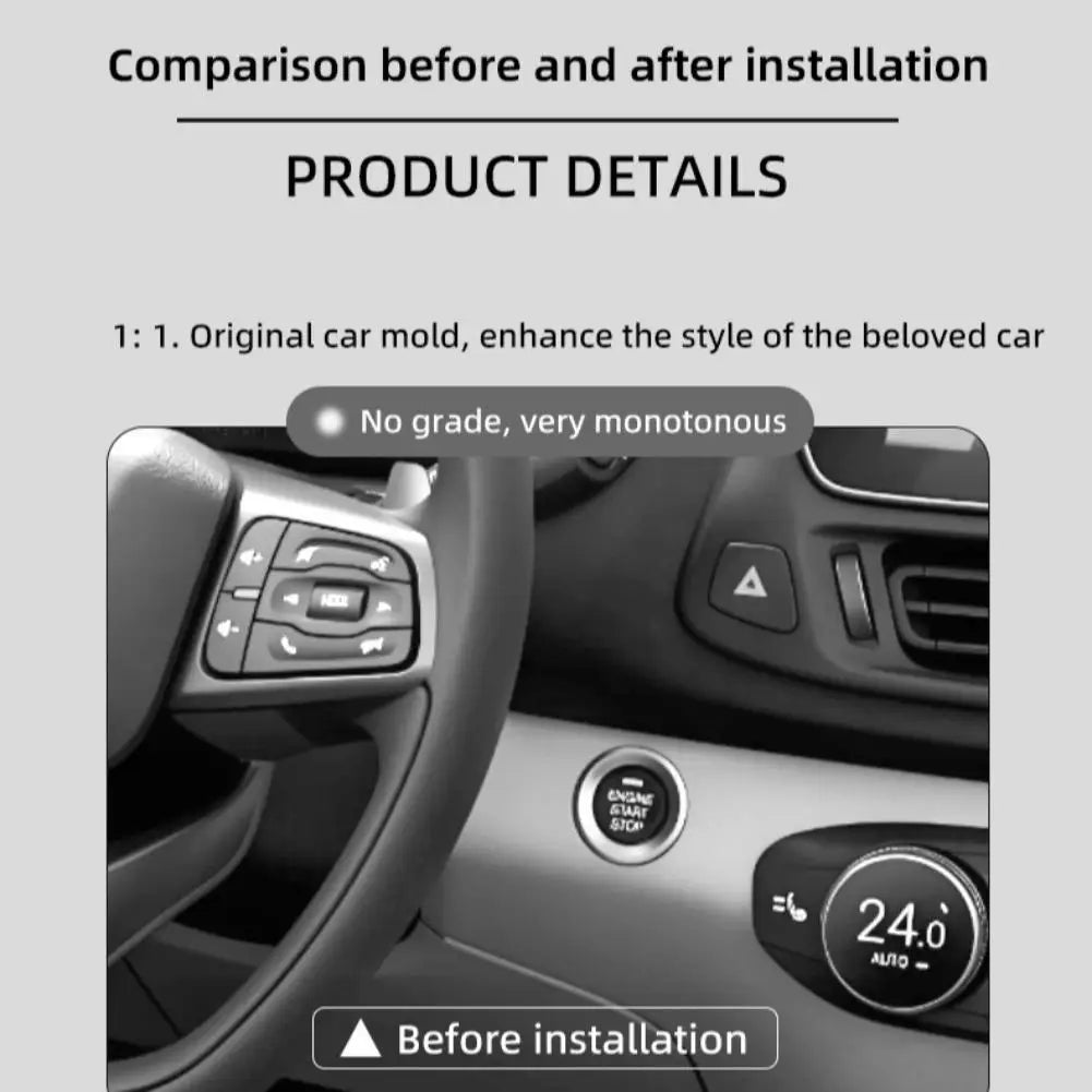 Retro Joystick Style Car Start Button Cover