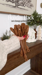 Reusable Festive Mantel Hooks
