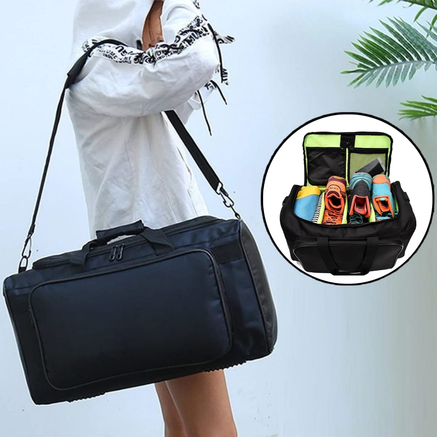 lululemon gym bag men Duffle The Shop at Equinox Taking multi Gym Bag Multi Functional Travel