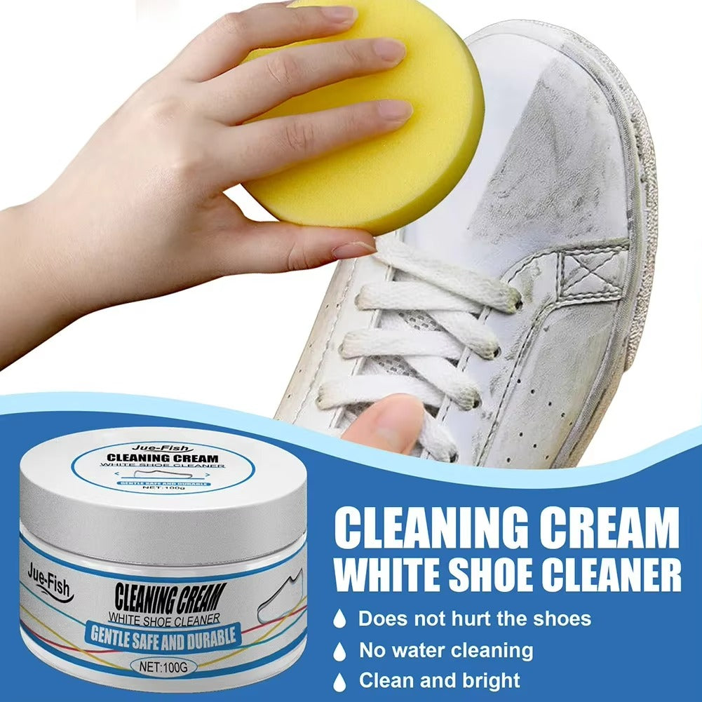 Shoe Whitening Cream With Wipe Sponge