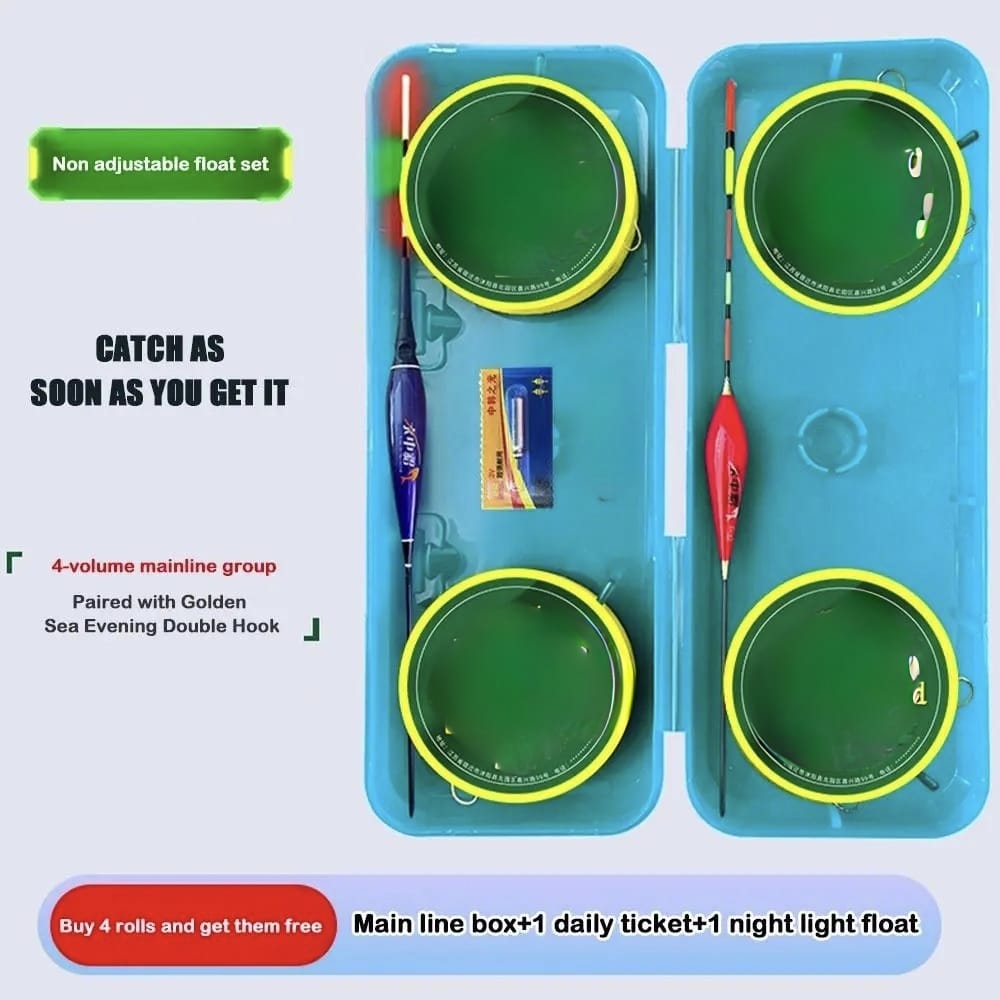 Fishing Line Set With 2Pcs Float