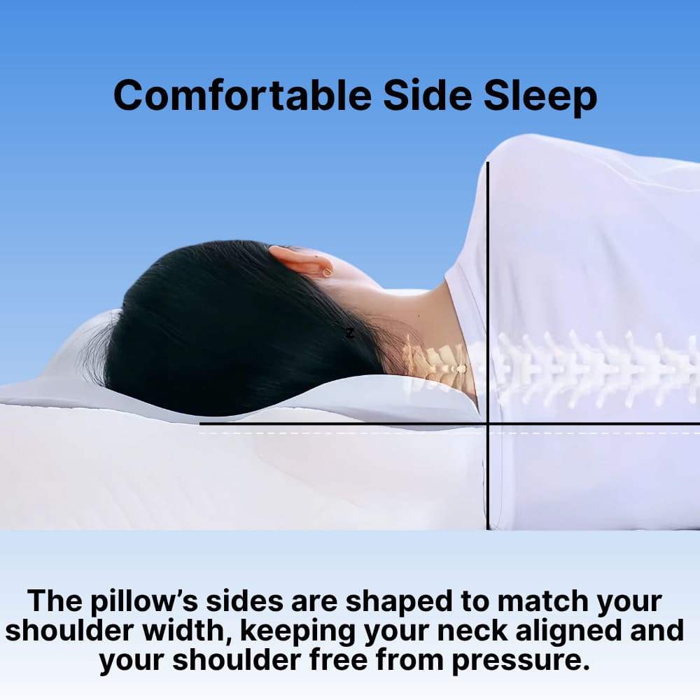 Cervical Orthopedic Memory Foam Neck Pillow