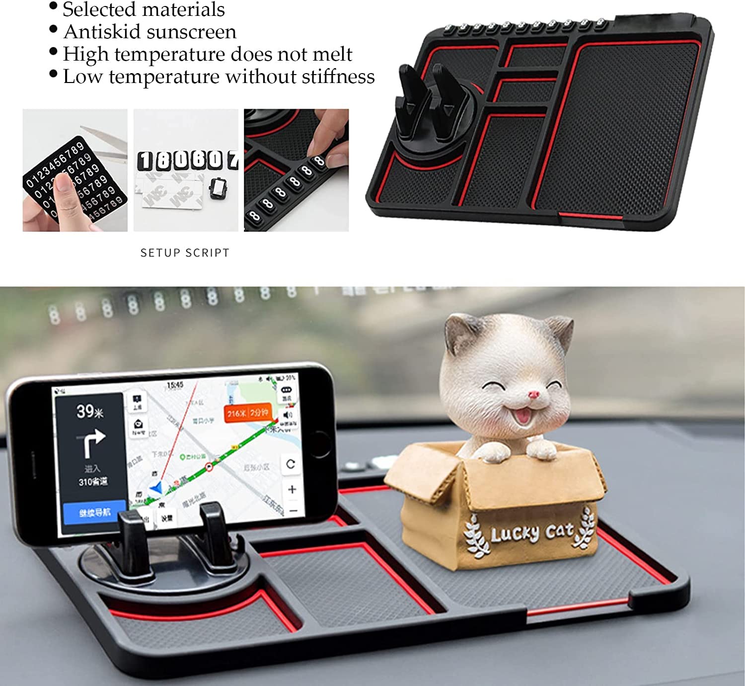 Car Dashboard Anti Slip Mobile Holder