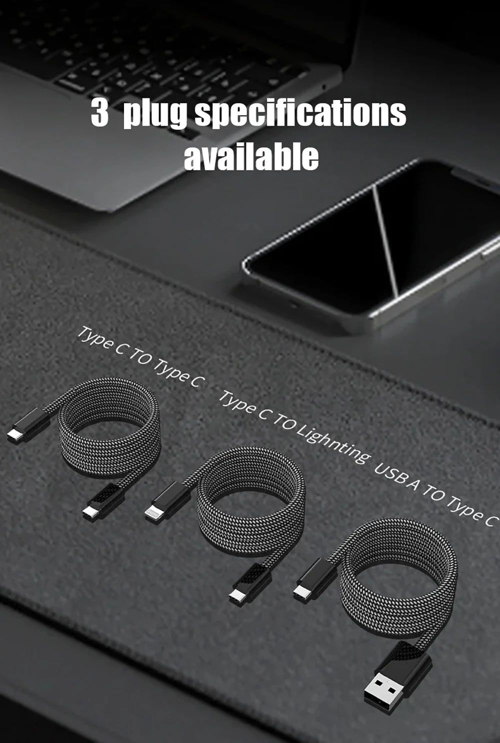 Magnetic Retractable Fast Charging Data Cable