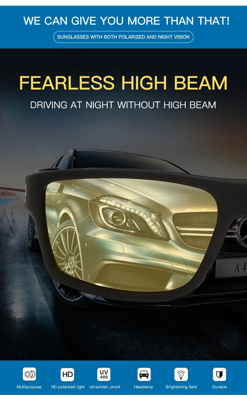 Night Vision Polarized Driving Sunglasses