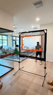 Badminton Net with Rackets