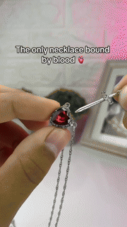 Heart and Sword Couple Necklaces