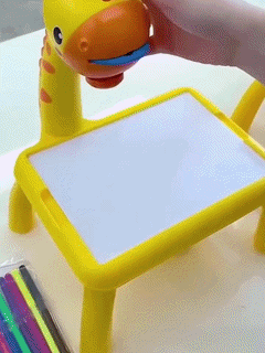 Kids LED Projector Painting Table