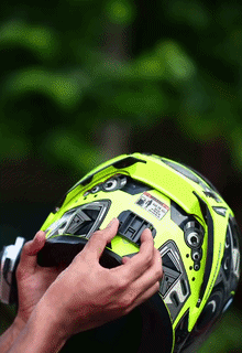 Motorcycle LED Helmet Display