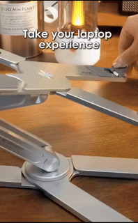 Foldable Aluminum Alloy Rotating Laptop Stand